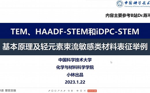 透射电子显微镜（TEM、STEM）原理及示例——10分钟PPT展讲