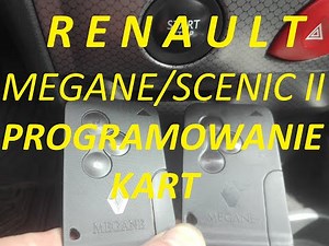 Renault Megane/Scenic II Programowanie Kart ELM327 How to programing cards