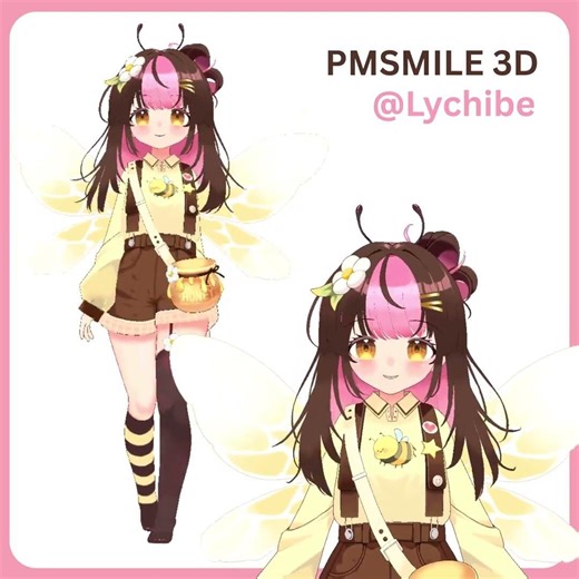 Vtuber 3D Showcase @Lychibe #blender #vtuber #b3d #vtuberth #envtuber