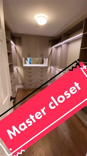 Master closet #fyp #cabinets #organization #carpentry #mastercloset #chicago