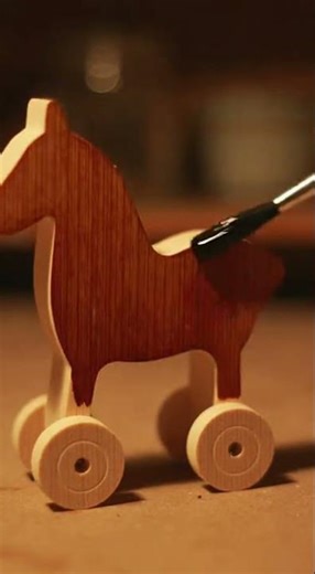 This Wooden Horse Toy Is More Satisfying Than It Should Be 🐎 #woodworking #woodentoys #handmade