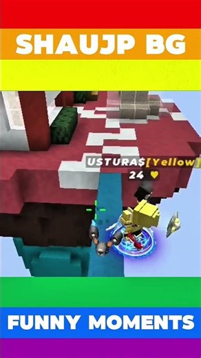 FUNNY MOMENTS BLOCKMAN GO BEDWARS #blockmango #shorts