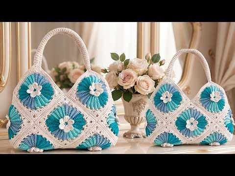 Easy and Fast Crochet Bag: Step-by-Step Tutorial Woven with 1 Square
