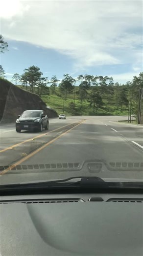 Scenic Highway Drive: First-Person Vehicle Perspective