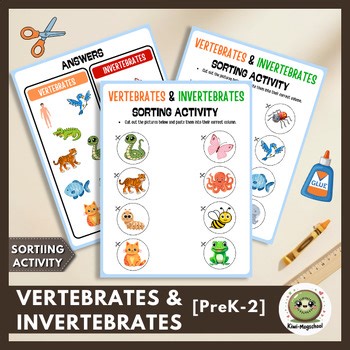 Vertebrates & Invertebrates | Animal Classification | Sorting & Science Activity