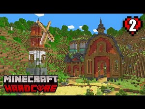 I Built a Beautiful ANIMAL BARN in Hardcore Minecraft 1.21