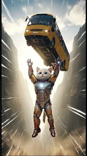 OMG! Baby Cat GOES FULL SUPERHERO 😼⚡ — Iron Man Pulls Up in WILD Rescue! 🇺🇸🔥 #kitten