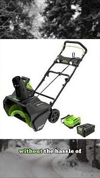 80V Brushless Cordless Snow Blower | 20-Inch Electric Snow Thrower with 25ft Throw Distance