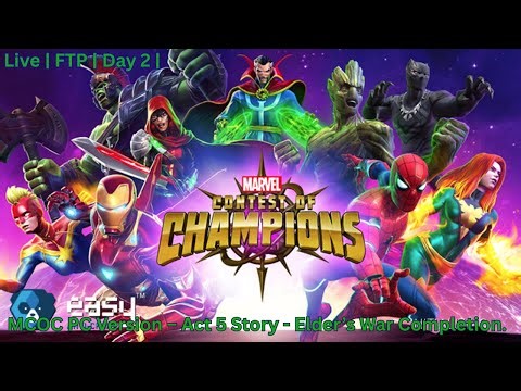 MCOC PC Version Live – Act 5 Story - progress to compeltion.