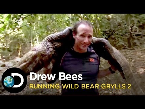 Drew Brees Kills A Crocodile | Running Wild With Bear Grylls
