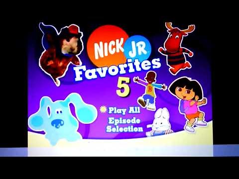 NICK JR. Favorites 5 Menu Walkthrough