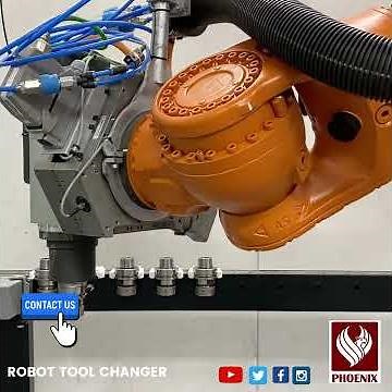 Robot Tool Changer for Milling Robots Process