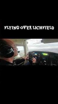 first taster lesson.. flying cessna over Lichfield #cessna #flyinglessons #flying #newchannel