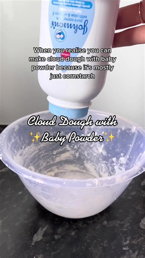 How to Make Cloud Dough with Baby Powder