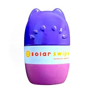 Sunscreen Applicator for Kids and Adults, Portable, Washable, Easy on the Go Sunscreen Application for Any Age and Skin (Purple Pink)