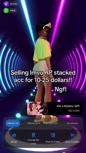 IMVU Account Selling & Party Revelry