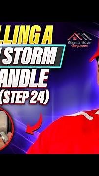 Installing a Larson Tradewinds Storm Door Handle - Step 24 - #stormdoorguy #diy #install