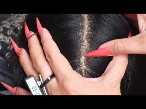 Calm Your Mind 🌙 ASMR Scalp Care Routine with Gentle Hair Cleaning Sounds for Sleep VF00236