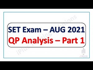 Kerala SET Exam Question Paper Discussion - 2021 August - Part 1