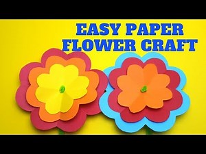 Easy Paper Flower Craft | Mothers Day Craft for Kids