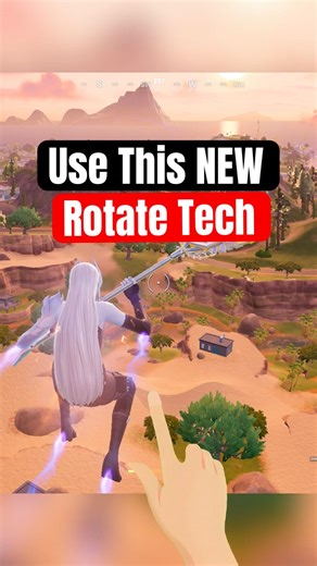 Use This Secret Rotation to be Launched Across the Map 🧠 #fortnitetricks
