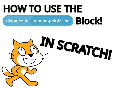 How to use the distance to block in scratch!
