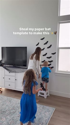The Glimmer Post | cute printables | Nothing says Halloween like a bunch of bats flying across your wall 😍🖤 I used my bat template to mix sizes and create that magical, spooky... | Instagram
