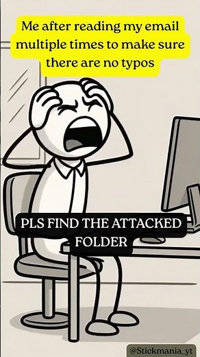 I Checked This Email 10 Times… Then Sent THIS 😭 #shorts #funny #stickman #animation