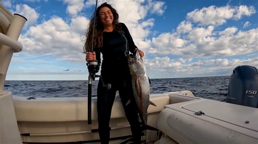 Blackfin tuna explode on poppers then cobia chaos begins