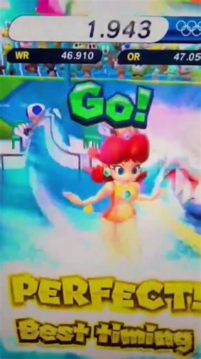 Daisy Swimming Mario And Sonic At The Rio 2016 Olympic Games Arcade Edition