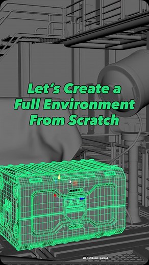 Zubin K on Instagram: "From blockout to final render - here’s the full journey of the mech hangar! I built the entire environment for the mech from scratch using a modular workflow. Every piece was modeled to be reused and reassembled to fit the space. Having that flexibility really sped up the process and gave me room to experiment with the layout and design. Let me know what you think and drop any questions about the process below! Happy to share more🙌 #3dmodeling #environmentart #mecha #mech