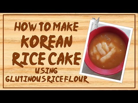 How to make Korean Rice Cake using Glutinous Rice Flour | DinMari Adventures