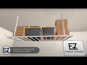 E-Z Garage Storage 4'X4', 4'X6', 4'X8', and Combo Heavy Duty Pro Installation Video