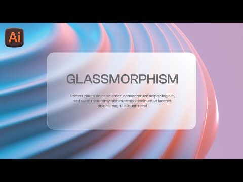 How To Create Glass Morphism Effect In Illustrator