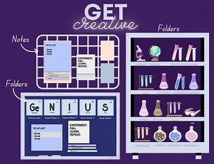 Desktop Science Icon Set, Purple Blue Desktop Organizer, Science Icons, MacBook Icons - Etsy Canada