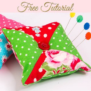 Patchwork Pincushion, Free Easy Pattern TREASURIE