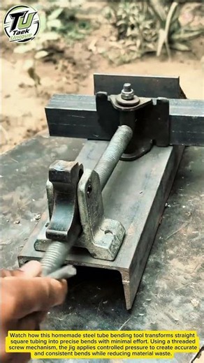 DIY Steel Tube Bending Tool | Amazing Homemade Metal Bending Jig!