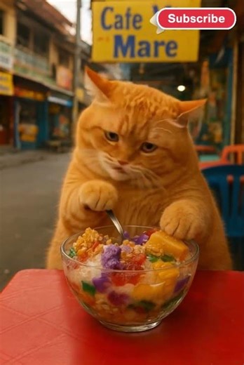 The Filipino Halo-Halo That Broke This Chubby Cat’s Brain 😂🍨🐱