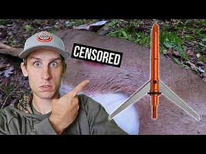 Deer Hunting with WORLDS BIGGEST BROADHEAD (WOW!)