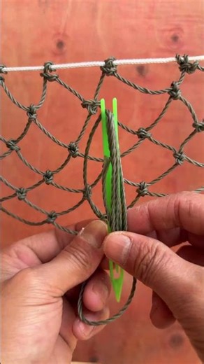 Fishing Net Repair Tutorial: Quickly Fix Holes with a Green Tool