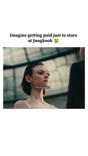 Jungkook's interaction with Pasha Harulia in Standing Next To You MV 😭💗 #bts #jungkook #flirting