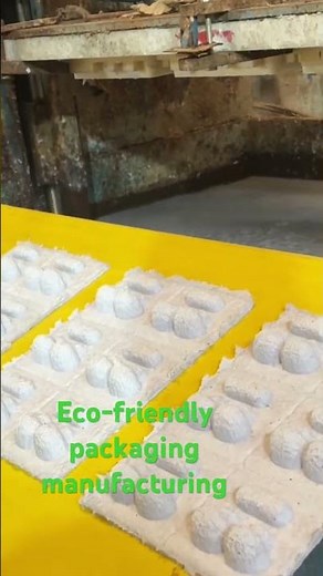 Molded pulp packaging manufacturing