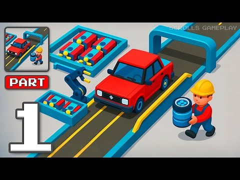 Car Factory - Gameplay Walkthrough Part 1 - Create Ride Masterpieces (iOS, Android)
