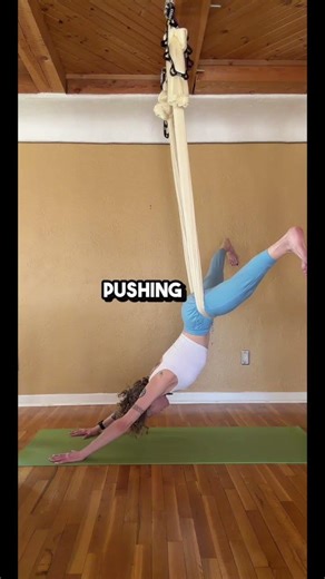 Aerial Wide-Leg Forward Fold to Downward Dog Flow