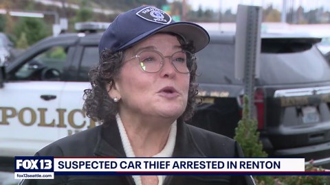 Renton police arrest suspected car thief after standoff in parking lot