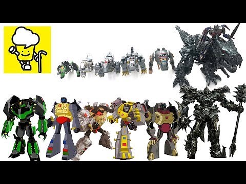 Different Grimlock Transformer robot dinosaur T-Rex toys ランスフォーマー 變形金剛 robots in disguise