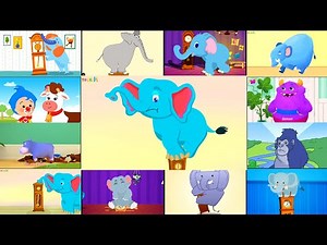 HICKORY DICKORY DOCK || COW, MORMOR, HIPPO, GORILLA & 8 ELEPHANT || COLOR INVERSION || FX TUTORIAL