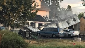 Intense flames destroy Cheney motel, building at risk of collapsing