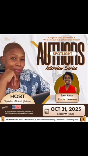 Don’t Miss tonight’s Spotlight Interview… | Alecia Nichole