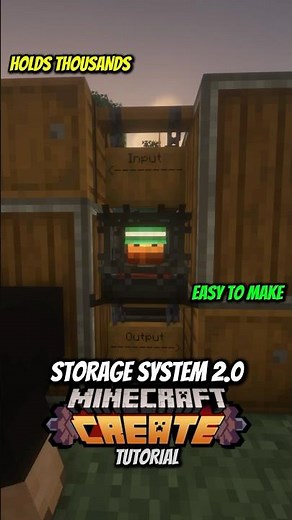 Storage System 2.0 Minecraft Create #minecraft #createmod